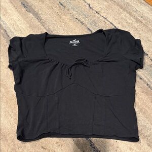 Hollister Black Cropped Top